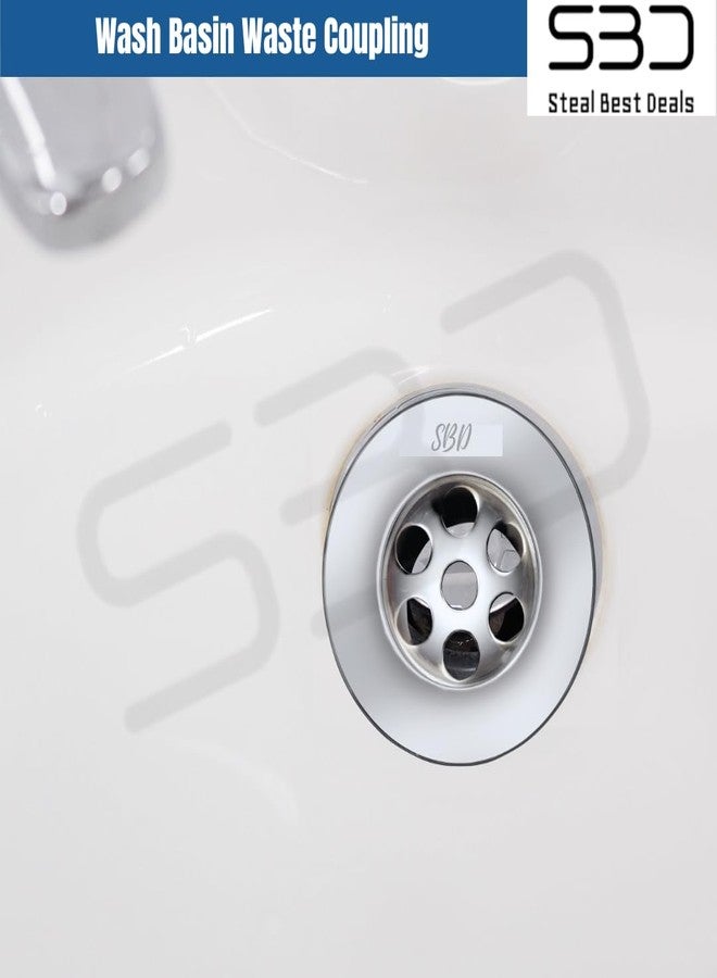 SBD 6 Inch Stainless Steel Waste Coupling for Wash Basin | Wash Basin Waste Coupling | Waste Coupling For Kitchen Sink (Colour May Vary) (6" inch) - Image 4